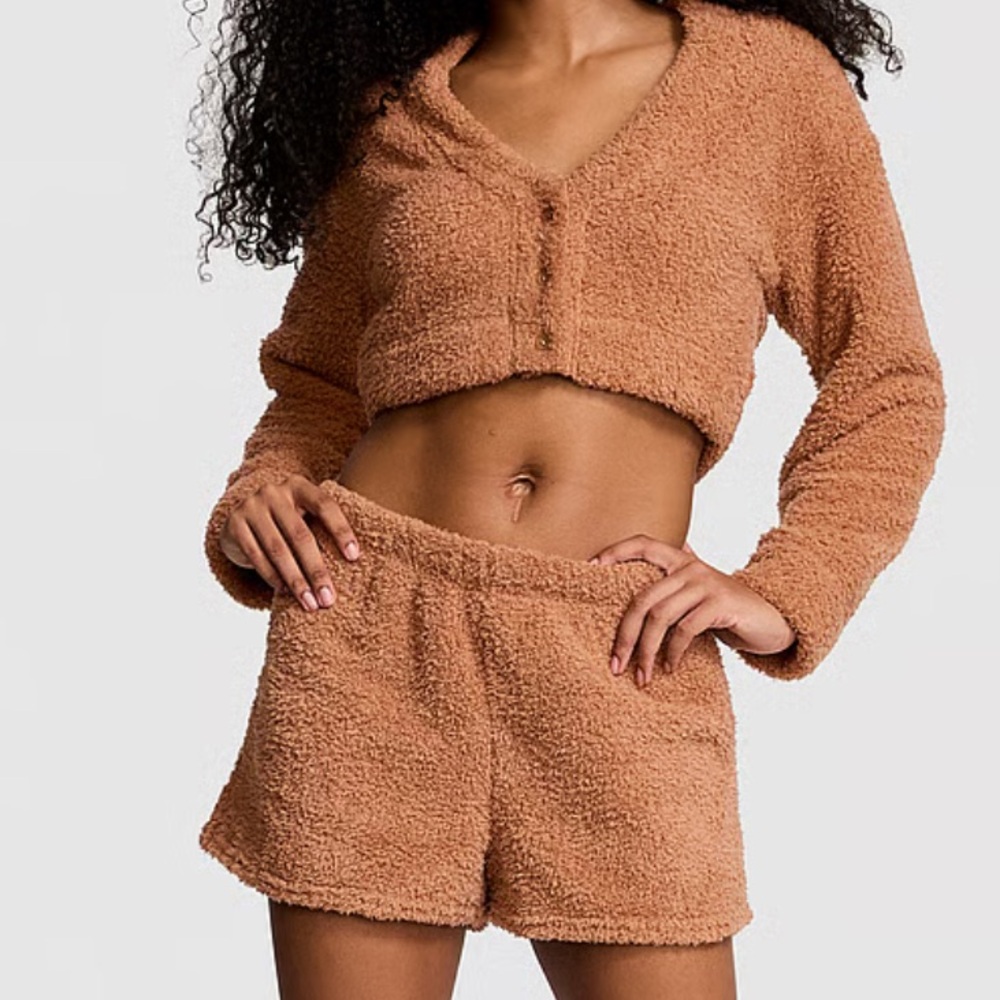 Victoria’s Secret Co-ZZZy Fleece Boxy Pajama Shorts